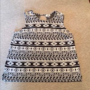 Tribal Print Structured Tank